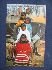 1910s Native Eskimo Indian Girls Postcard picture