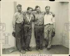 1930 Press Photo Hunter Brothers at End of City of Chicago Flight - nei41687 picture