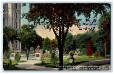 1919 Temple Ground Monument Joseph & Hyrum Smith Salt Lake City Utah UT Postcard picture