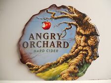 Vintage 2015 Angry Orchard Hard Cider Original Metal Bar Sign picture