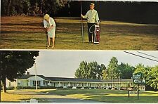 Brewer ME Woodland Terrace Golf Course People Golfing Maine Vintage Postcard picture