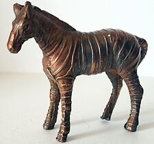 Vintage Small Metal Zebra  Figurine  Safari Zoo Japan See Pictures picture