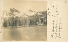 Oregon Patten Lake Waterfront Mountains 1907 RPPC Photo Postcard 22-10139 picture