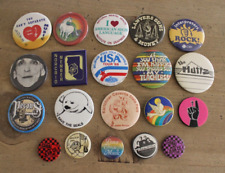 Vintage Buttons Pins Miscellenous Topics Subjects Events Bundle Lot picture