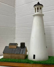 Hand Crafted Large Nantucket Style Ceramic Lighthouse Lamp Model Model Train picture