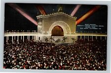 San Diego CA-California, Night Concert At Largest Organ c1952 Vintage Postcard picture