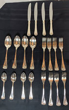 Art Deco Flatware GORGEOUS 20pc Ricci Argentieri Italian Weighted Silverplate picture