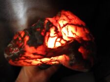 2+lbs RED FIRE Carnelian Agate w/ tubes. Fortification Banding. GLOWS, VERY RARE picture