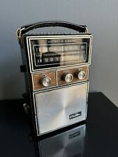 Vintage Audition 2205 Transistor Radio Leather Case & Strap - AM FM AFC Works picture