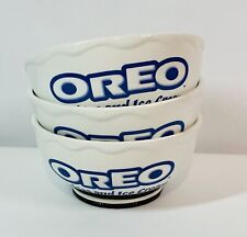 3 Oreo Cookie Ice Cream Cereal Bowls  5.5 Wide  x 3
