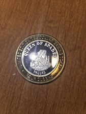 four queens $10 gaming token, uncirculated .999 Silver picture