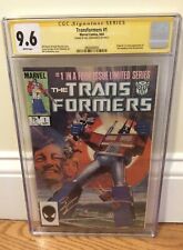 Transformers #1 CGC 9.6 Signed By Bill Sienkiewicz 1st App. Autobots And Decepti picture