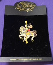 DISNEY AUCTIONS MICKEY MOUSE ON CAROUSEL HORSE PIN LE 1000 picture