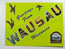 Vintage Postcard Greetings From Wausau WI A5285 picture