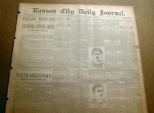 5 original newspapers 1880-1890 Kansas City Daily Journal MISSOURI Jesse James picture