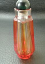 Antique Bohemian Czech Glass Art Deco Snuff Perfume Bottle picture
