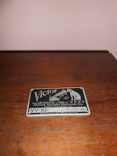 Victor Talking Machine Co. Metal Data Plate picture