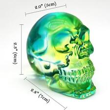 Crystal Skull Head Statues Clear Skull Figurines K9 Glass Skull Gemstone Unique picture