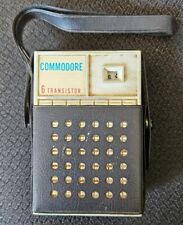 Vtg Commodore 6 Transistor Radio W/ Case WORKS picture