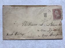 Envelope Postal Cover to New Ipswich NH 1865 SE41 Cancel Stamp picture
