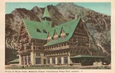Vintage Postcard Prince of Wales Hotel Waterton Glacier International Peace Peak picture