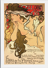 Art Nouveau Alphonse Mucha Werbeplakat Für Die Ausstellung Salon des Cents BP22 picture