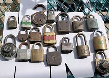 Vintage Lot Of Locks Mixed No Keys Qty 18 picture