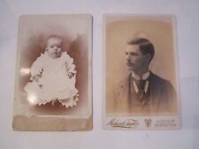 12 ANTIQUE PHOTOGRAPH CABINET CARDS - SPECTACULAR FIND - TUB RU picture