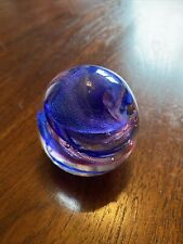 Vintage Art Glass Swirl Paper Weight, Pink And Blue- Beautiful- picture