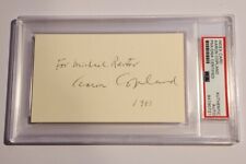 Aaron Copland Signed PSA DNA Autograph Classical Composer Auto Cut 3 picture