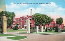Moorhead MN Minnesota, State Teachers College Main Entrance, Vintage Postcard picture