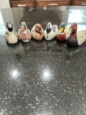 Vintage 1983/1984 Avon Duck Collection Set Of 6 Complete 3” Long  picture
