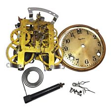 Antique E. Ingraham Clock Movement w/ Chime & Dial Parts Lot picture