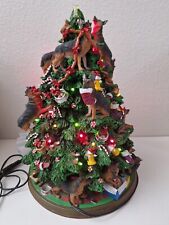 The Danbury Mint Lighted Christmas Tree  German Shepherd Dogs Rare Read Descript picture