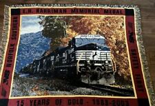 Tapestry Woven Throw Blanket NS Norfolk Southern Stallion Locomotive Train picture