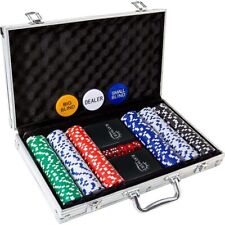 300 Pc Casino Poker Chip Set in Aluminum Case 11.5g picture