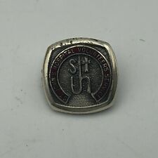 Vintage Sterling Silver St. Johns Hospital Volunteers Service Lapel Pin   Q1  picture