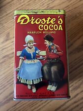 Vintage Droste’s Cocoa Harlem Holland, Dutch Processed, Metal Tin 16oz picture