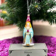 Kurt Adler Lady in Waiting Christmas Glass Ornament Komozia VIDEO picture