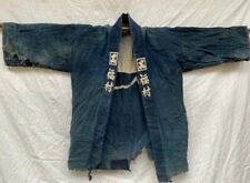Vintage Japanese Rare Shirushibanten Indigo Dye Kimono picture