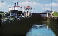 Miraflores Locks At The Pacific Exit of The Panama Canal Postcard picture