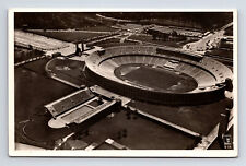 RPPC Aerial View 1936 Olympics Stadium Swimming Pool Real Photo Berlin Postcard picture