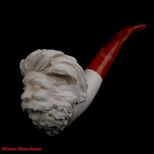 AGovem Unsmoked Santa Clause Block Meerschaum Smoking Tobacco Pipe, AGM-1538 picture