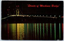 Postcard - Straits of Mackinac Bridge, Joining Michigan's Peninsula picture