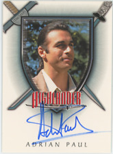 Adrian Paul 2003 Rittenhouse Highlander Duncan Macleod A1 Auto Signed 25835 picture
