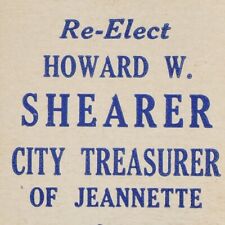 1953 Howard W Shearer Jeannette City Treasurer Westmoreland County Pennsylvania picture