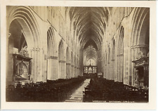 J.V., United Kingdom, Worcester Cathedral Vintage Albumen Print. Great Britain  picture