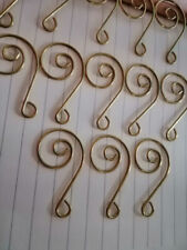 150Pcs/Set Decorative Christmas Wedding Tree Spiral Ornament Gold Hooks Hangers picture