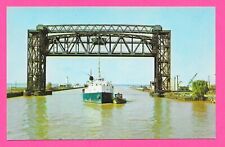 Ore Carrier, Cuyahoga River, Cleveland, Ohio OH Post Card picture