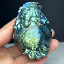 178g Natural Crystal Specimen. labradorite . Hand-carved dragon turtle.Gift.QA picture